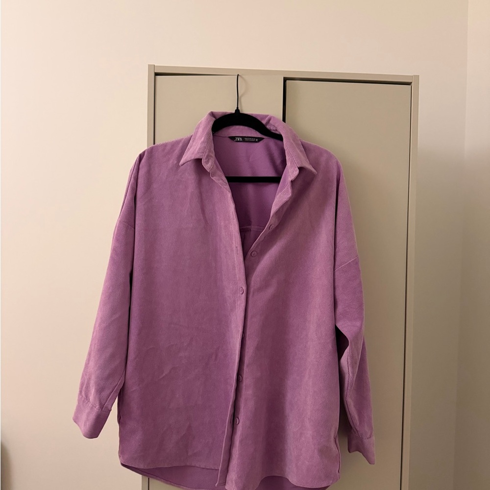 Zara Lavender Collared Shirt